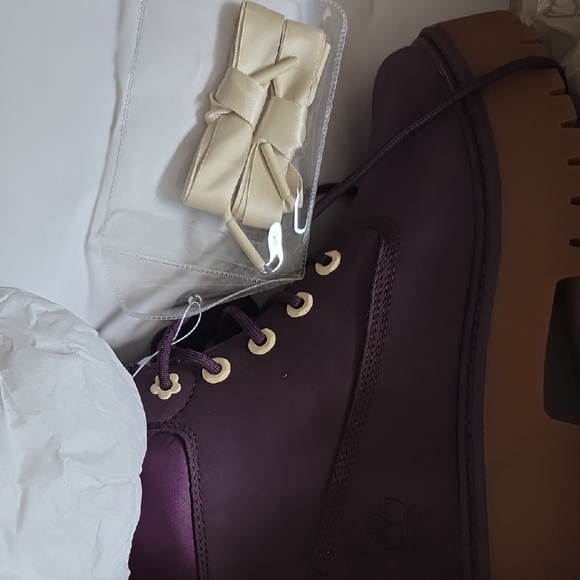 Timberland Purple Lace Up Boots Waterproof - Picture 2 of 4